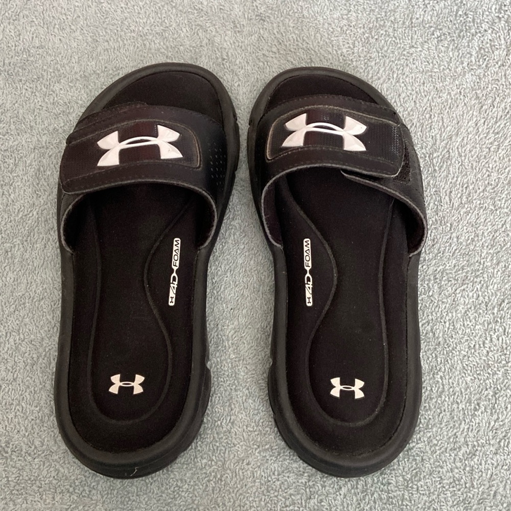 Under armour slides. New. Foam insole.